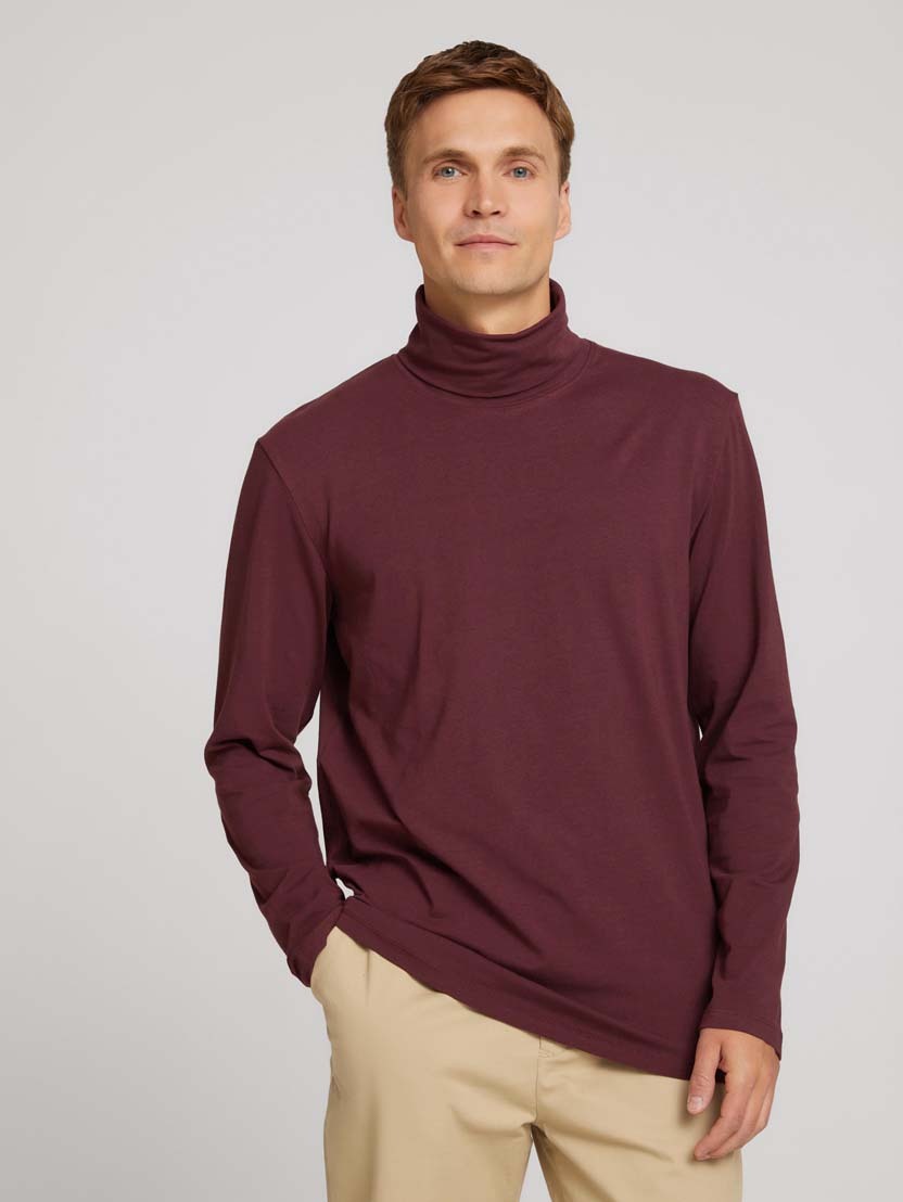 Tom Tailor Basic Rollkragenshirt Sweatshirt