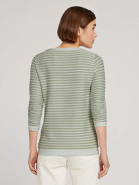 Tom Tailor gestreiftes Jacquard Sweatshirt