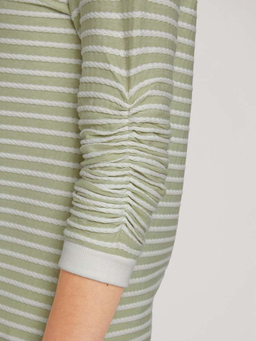 Tom Tailor gestreiftes Jacquard Sweatshirt