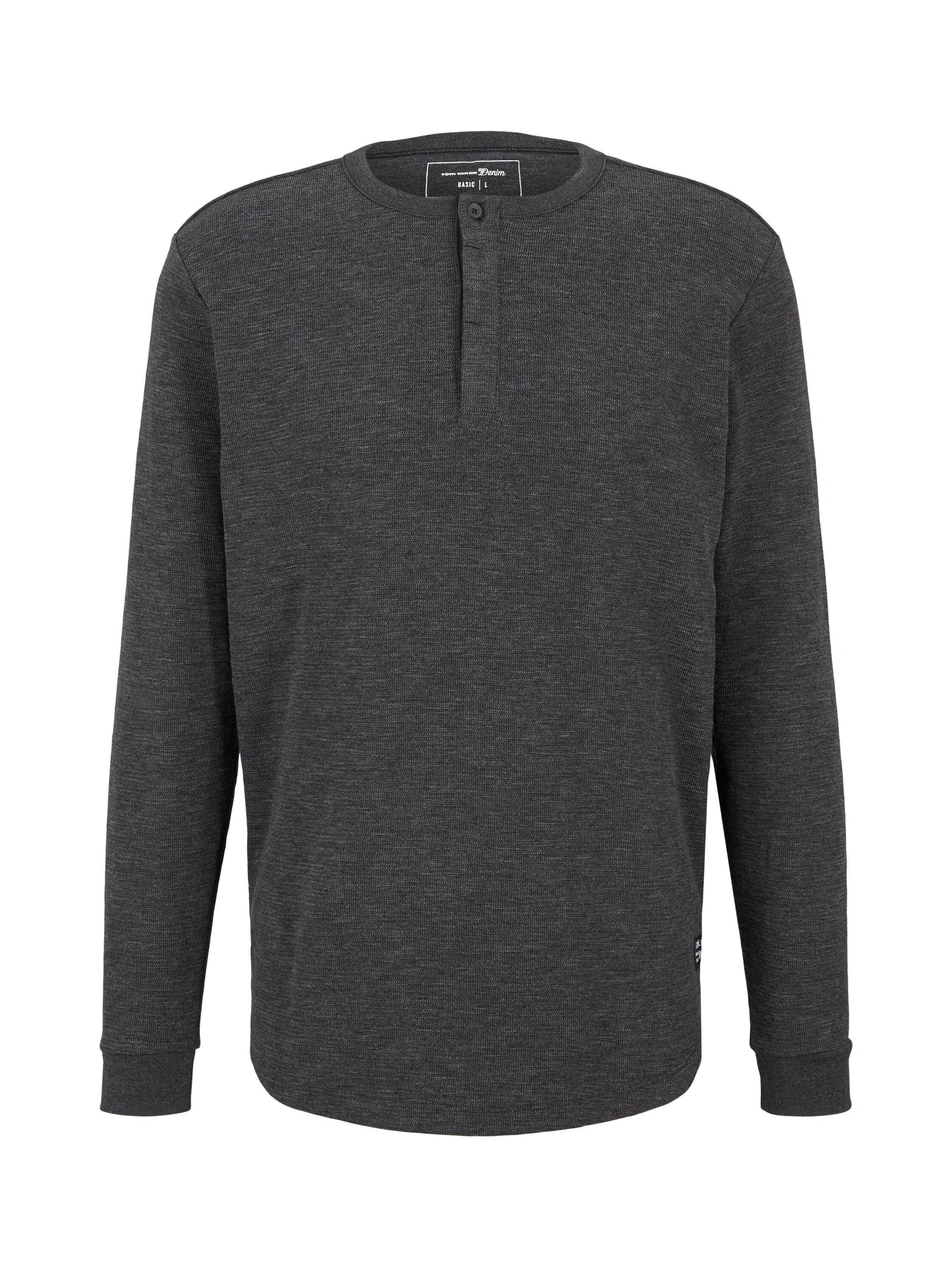 Tom Tailor Langarmshirt mit Henleykragen