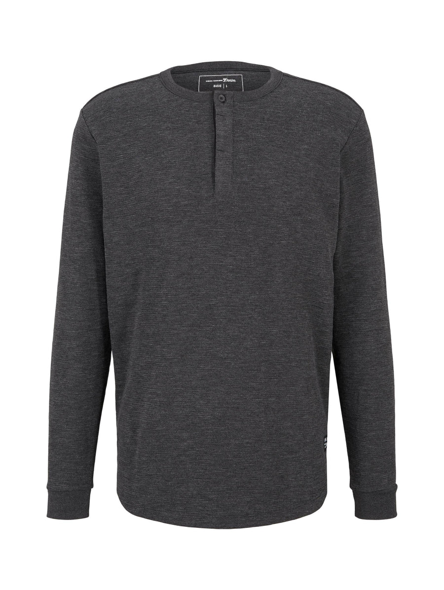 Tom Tailor Langarmshirt mit Henleykragen