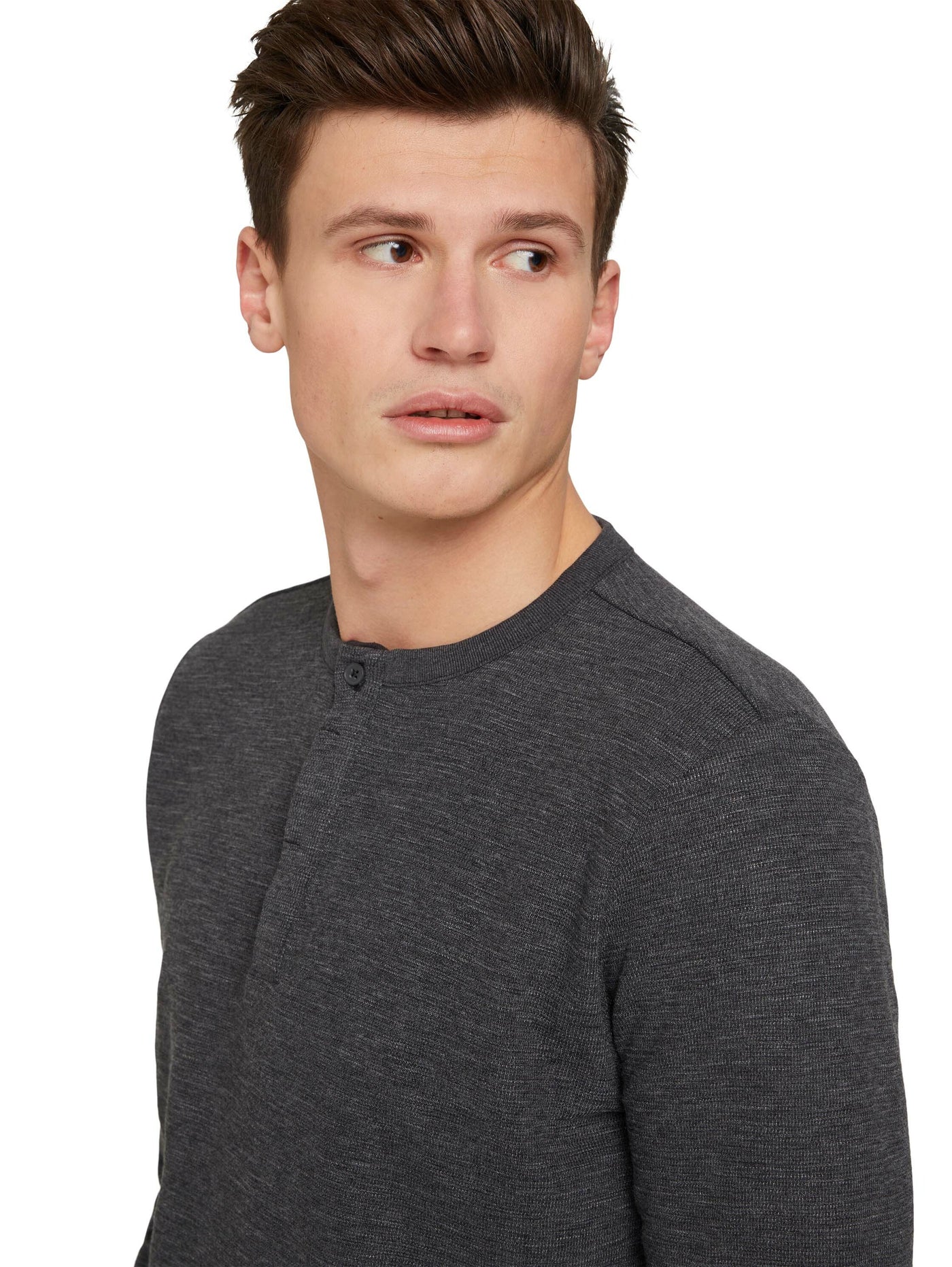 Tom Tailor Langarmshirt mit Henleykragen