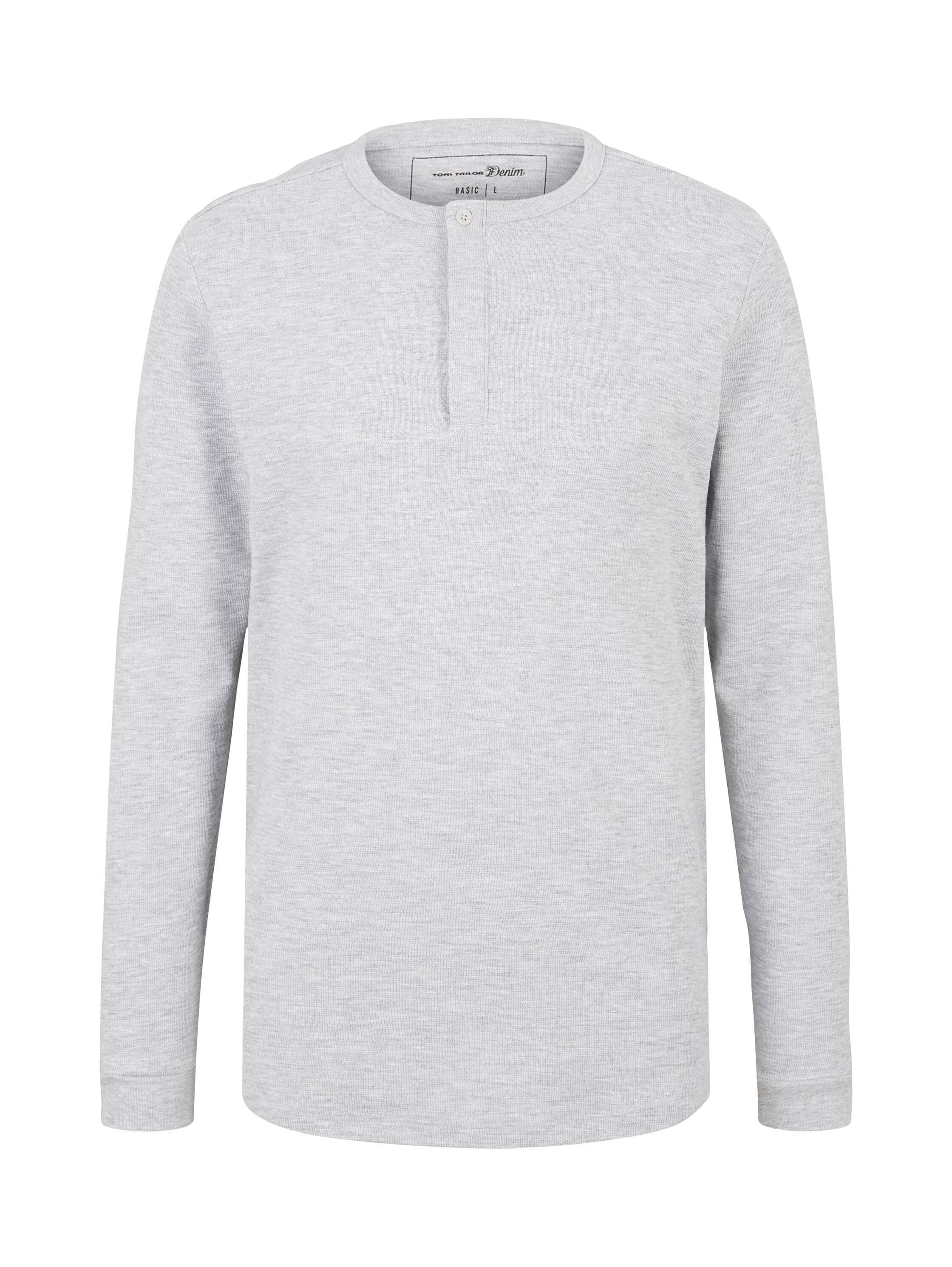 Tom Tailor Langarmshirt mit Henleykragen