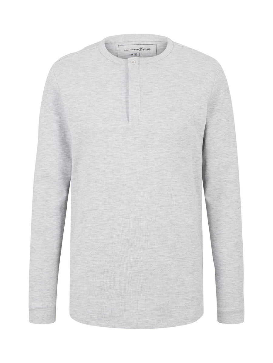 Tom Tailor Langarmshirt mit Henleykragen