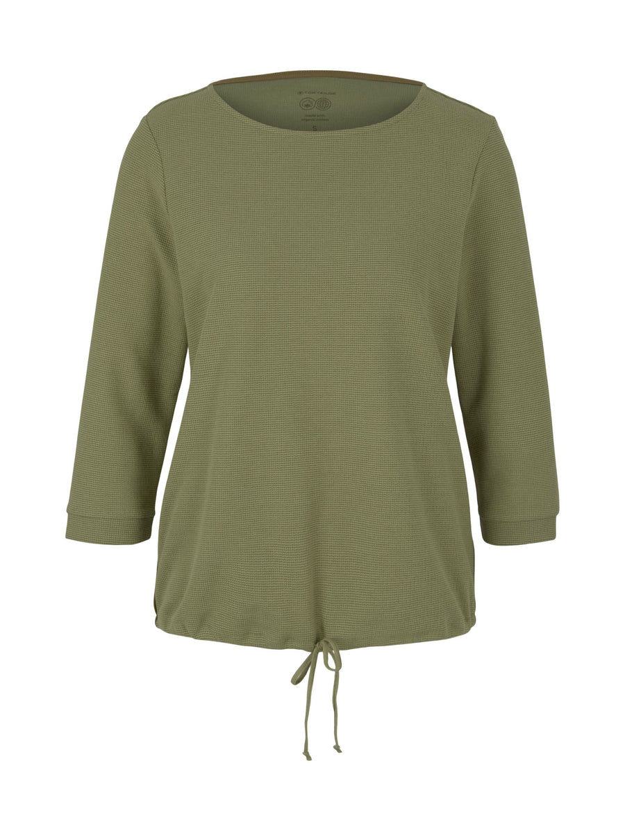 Tom Tailor Bluse Waffle Structure