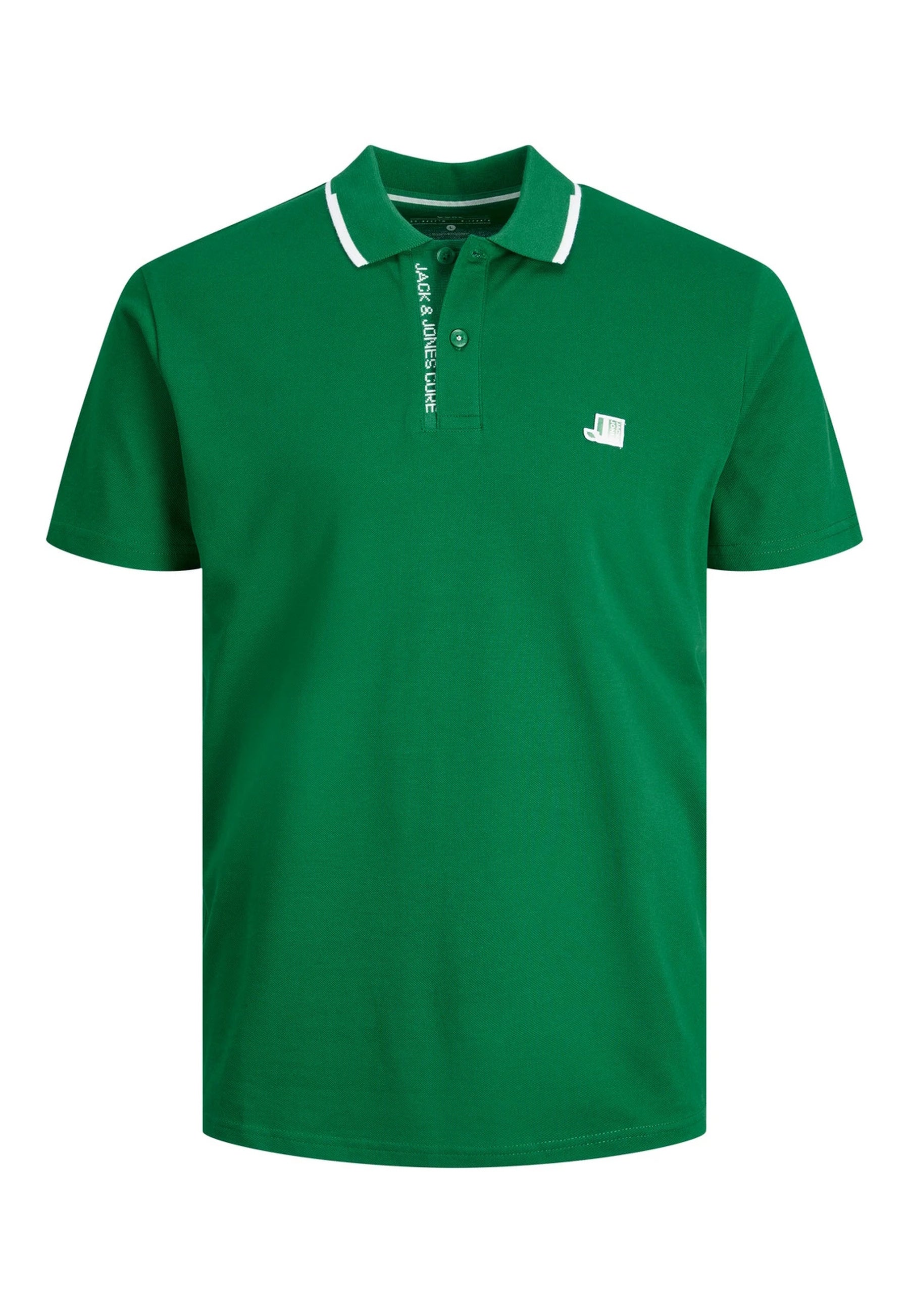 Jack & Jones LOGAN Polo Kurzarmshirt mit Kontraststreifen und Logo-Details