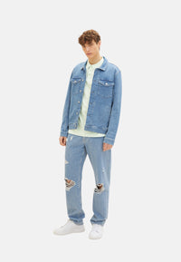 Tom Tailor Kurzarmshirt mit Polokragen gestreift