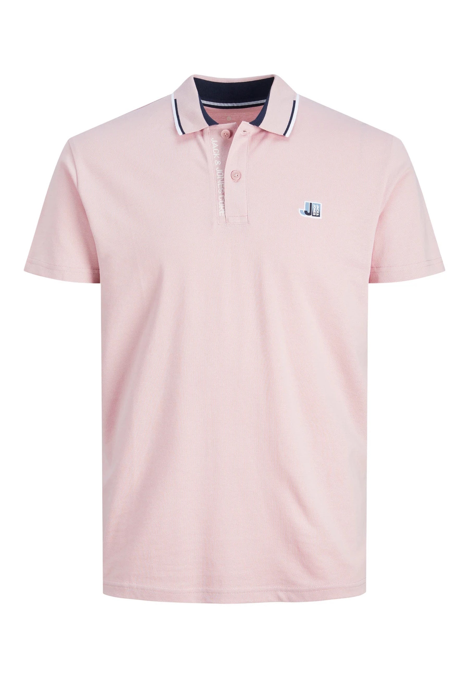Jack & Jones LOGAN Polo Kurzarmshirt mit Kontraststreifen und Logo-Details