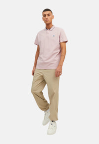 Jack & Jones LOGAN Polo Kurzarmshirt mit Kontraststreifen und Logo-Details