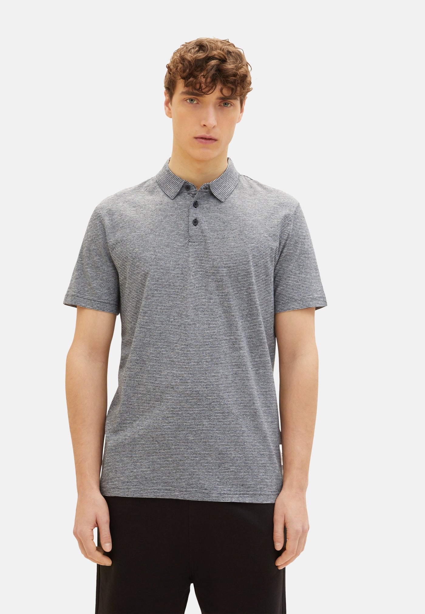 Tom Tailor Kurzarmshirt mit Polokragen gestreift