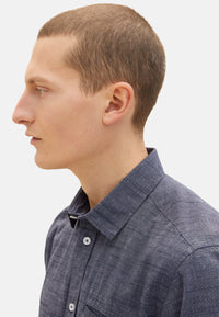 Tom Tailor Tom Tailor Kurzarmhemd mit melierter Struktur