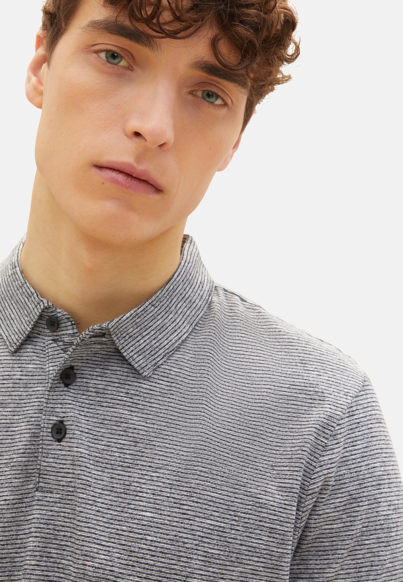 Tom Tailor Kurzarmshirt mit Polokragen gestreift