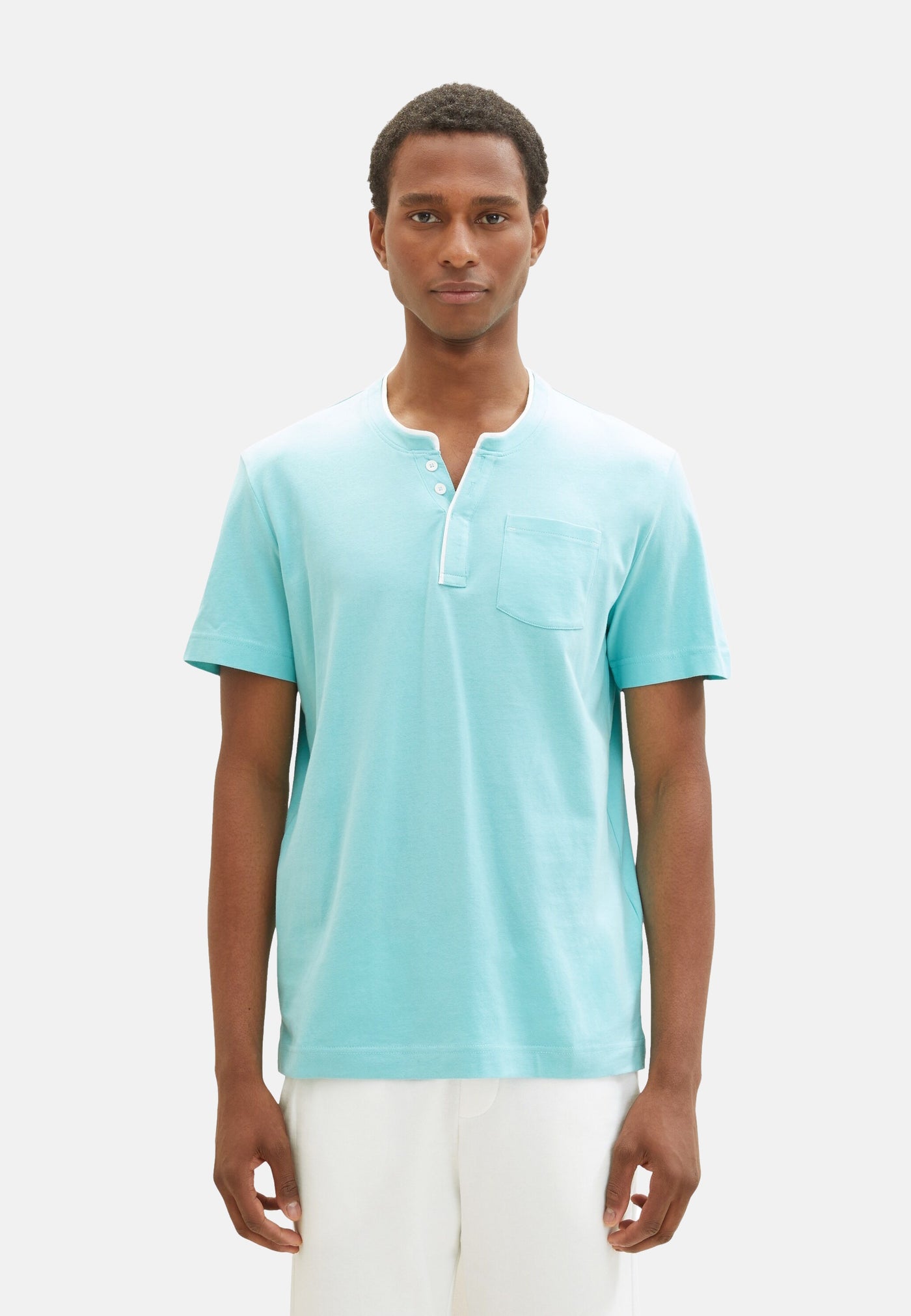 Tom Tailor Kurzarmshirt Henley