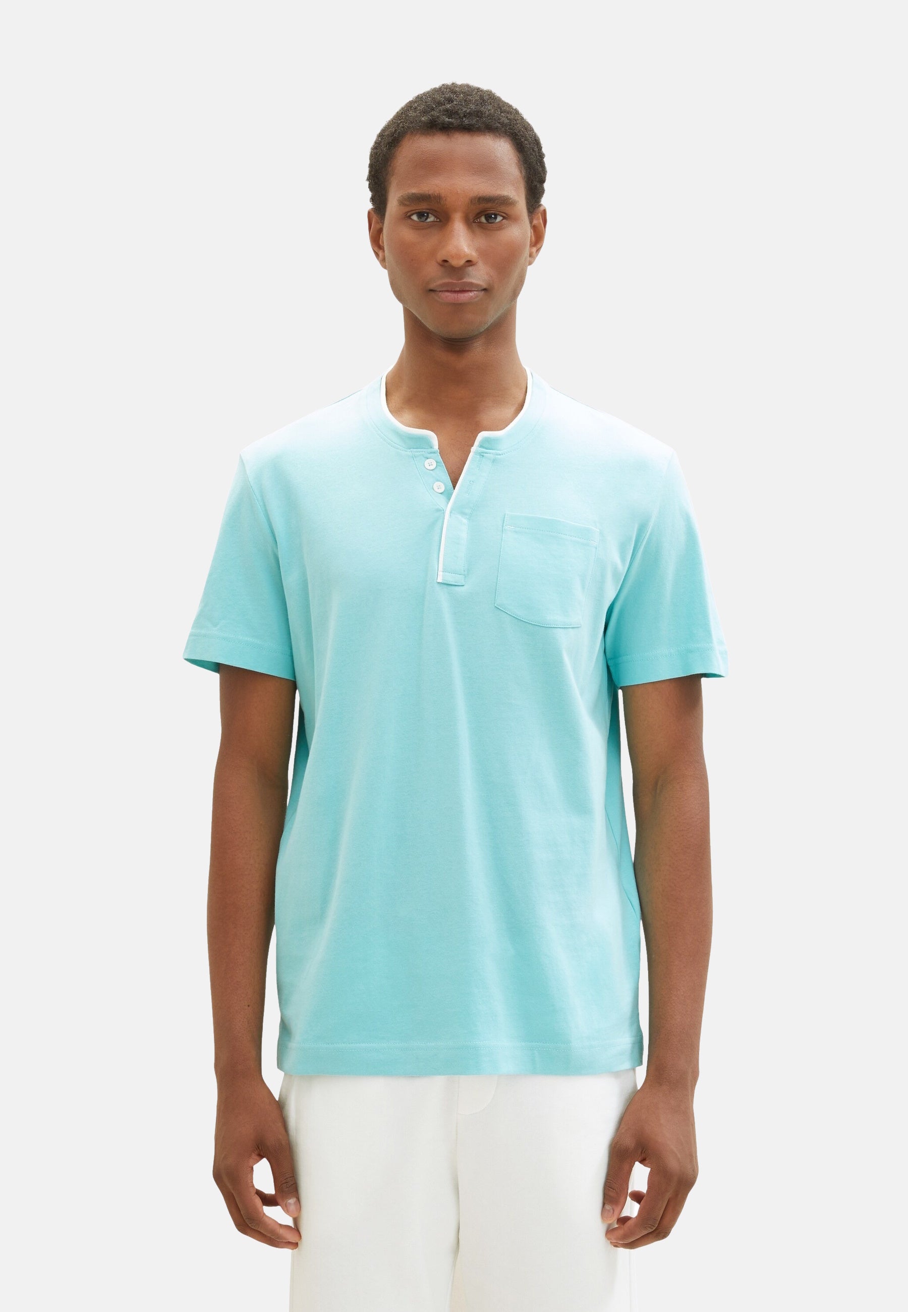Tom Tailor Kurzarmshirt Henley