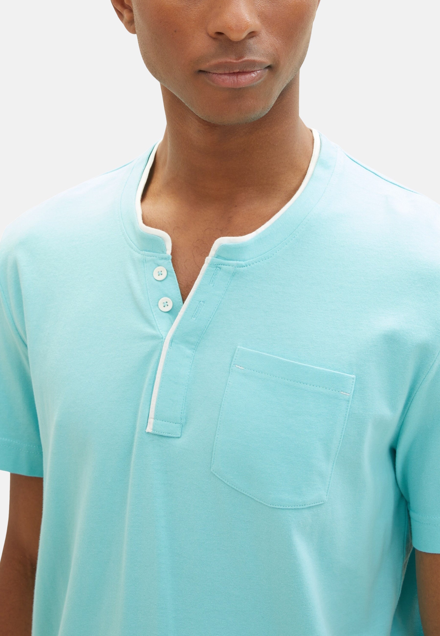 Tom Tailor Kurzarmshirt Henley