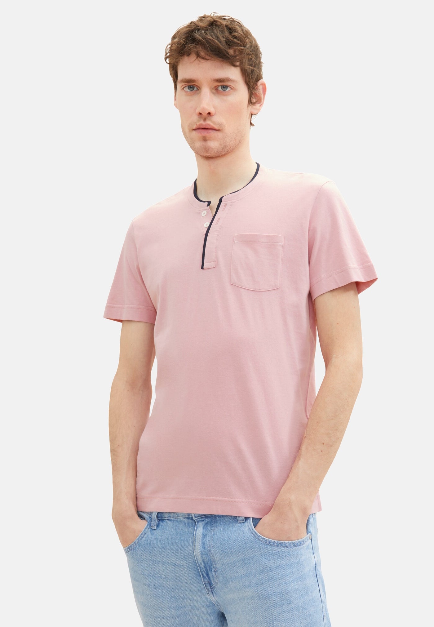 Tom Tailor Kurzarmshirt Henley