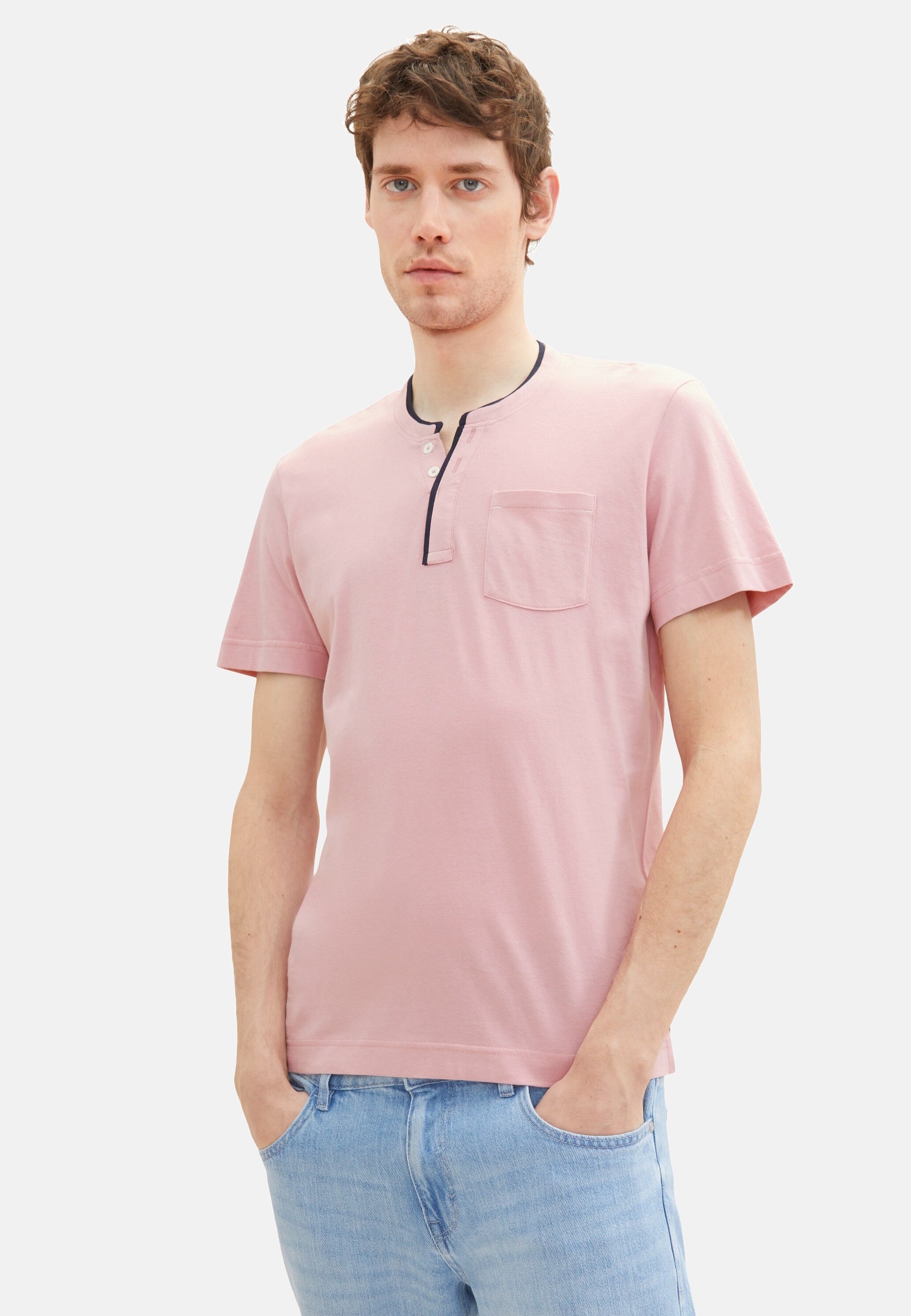 Tom Tailor Kurzarmshirt Henley