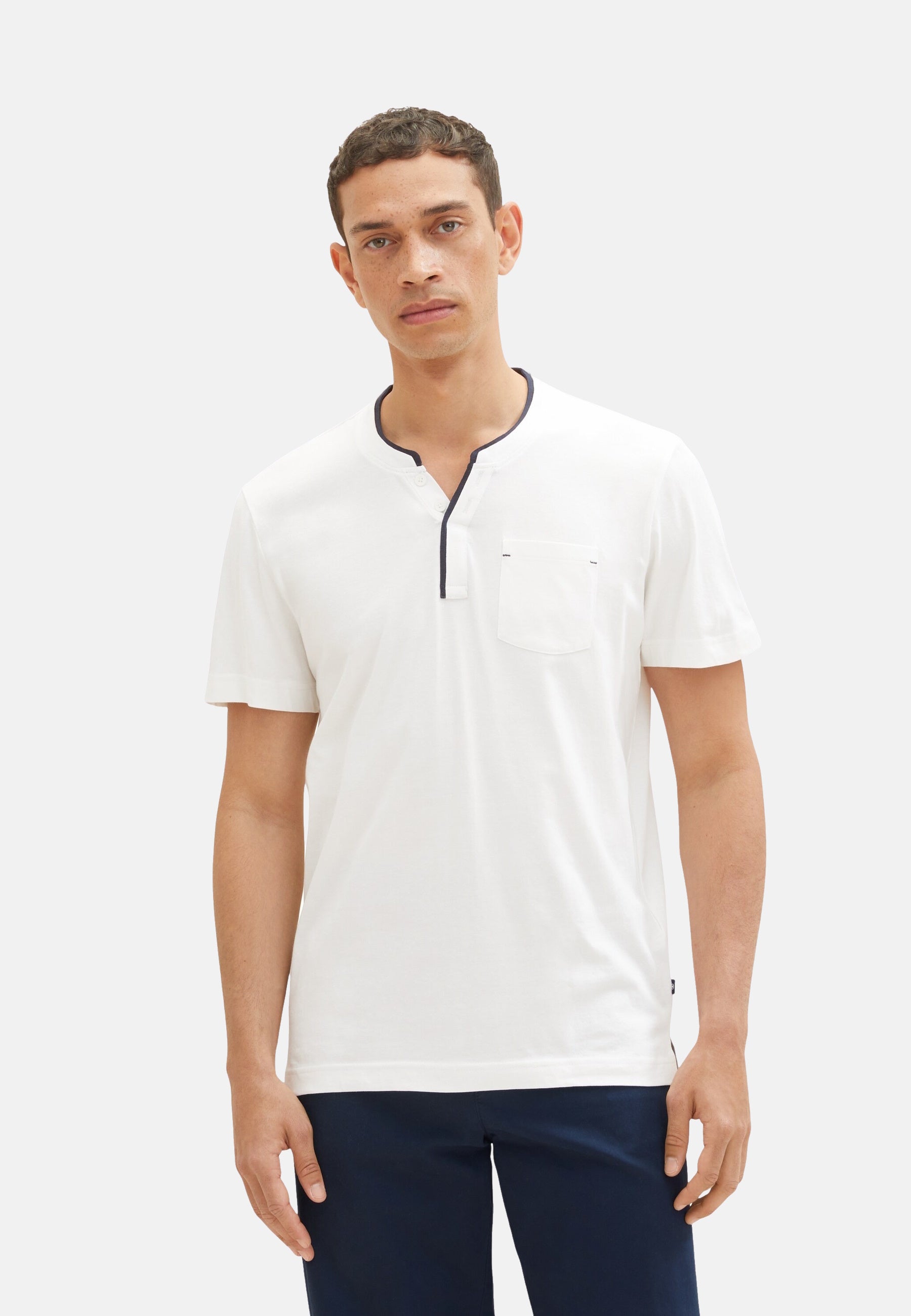 Tom Tailor Kurzarmshirt Henley