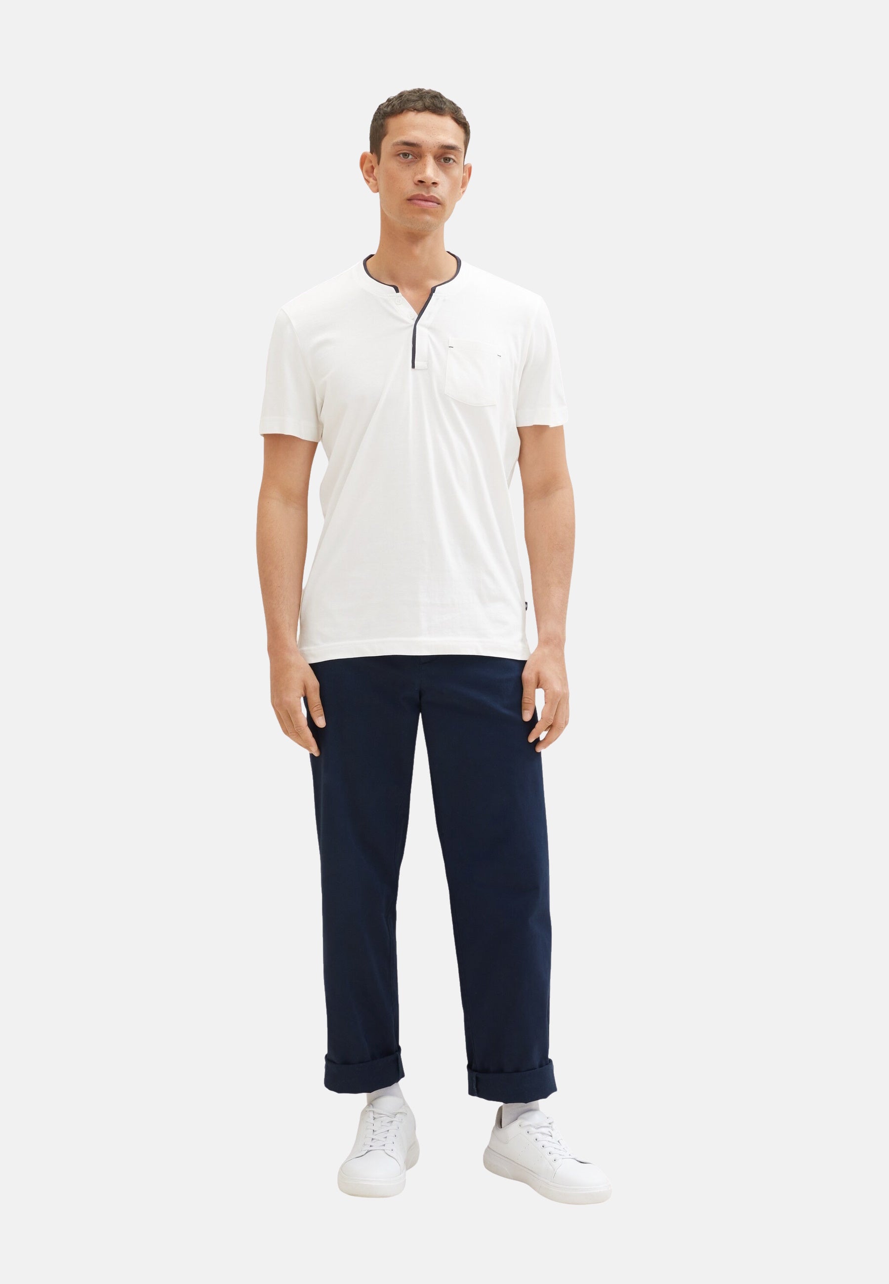 Tom Tailor Kurzarmshirt Henley
