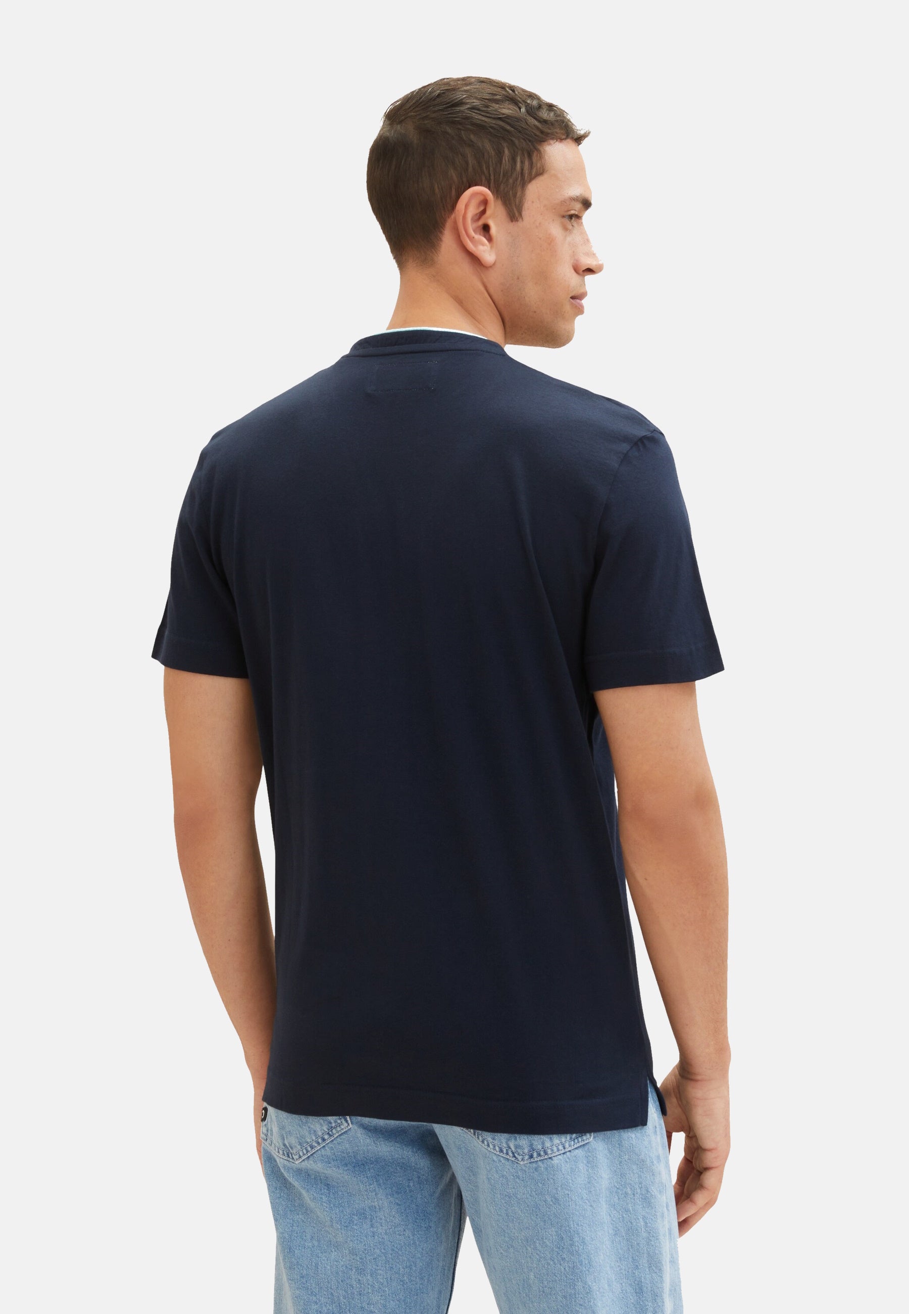 Tom Tailor Kurzarmshirt Henley