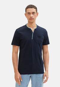 Tom Tailor Kurzarmshirt Henley