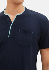 Tom Tailor Kurzarmshirt Henley