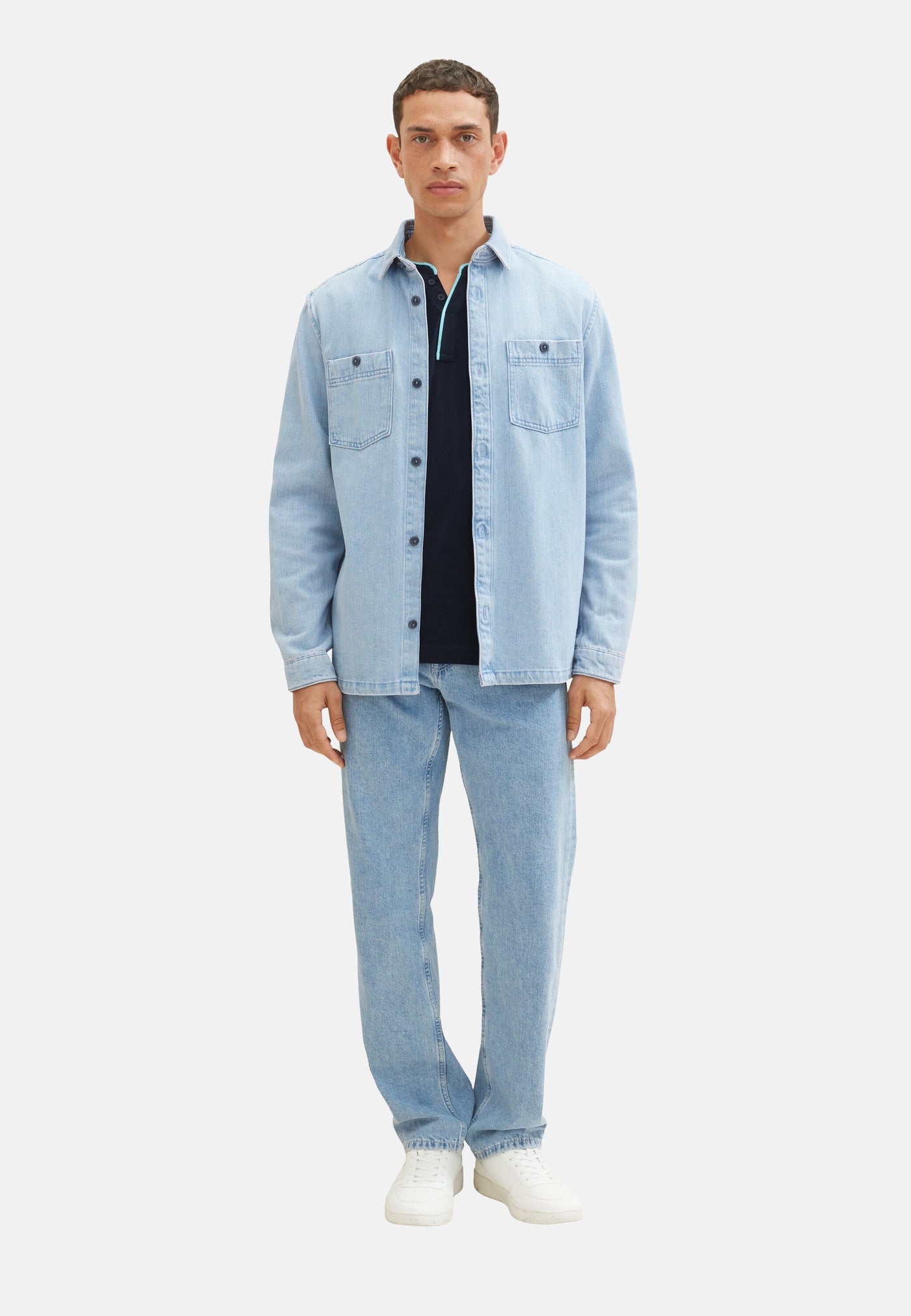 Tom Tailor Kurzarmshirt Henley