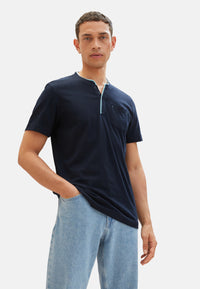 Tom Tailor Kurzarmshirt Henley