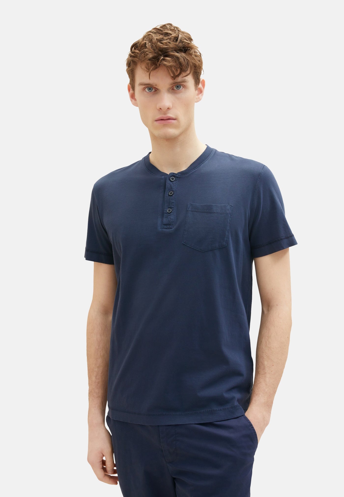 Tom Tailor Kurzarmshirt Henley