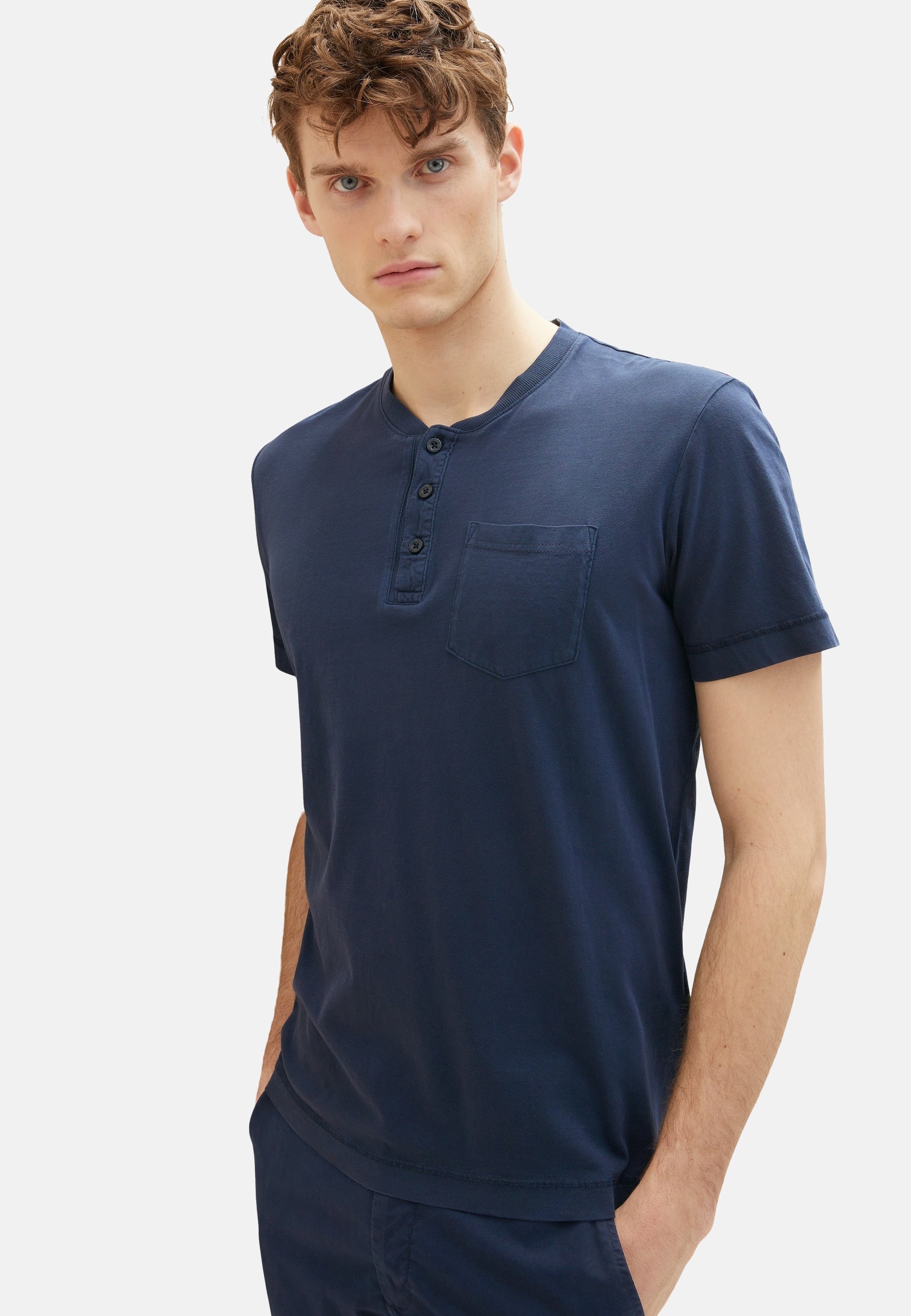 Tom Tailor Kurzarmshirt Henley