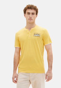 Tom Tailor Kurzarmshirt Henley gestreift