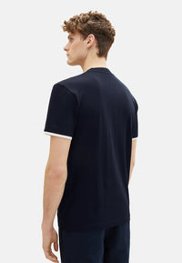 Tom Tailor Kurzarmshirt Henley gestreift