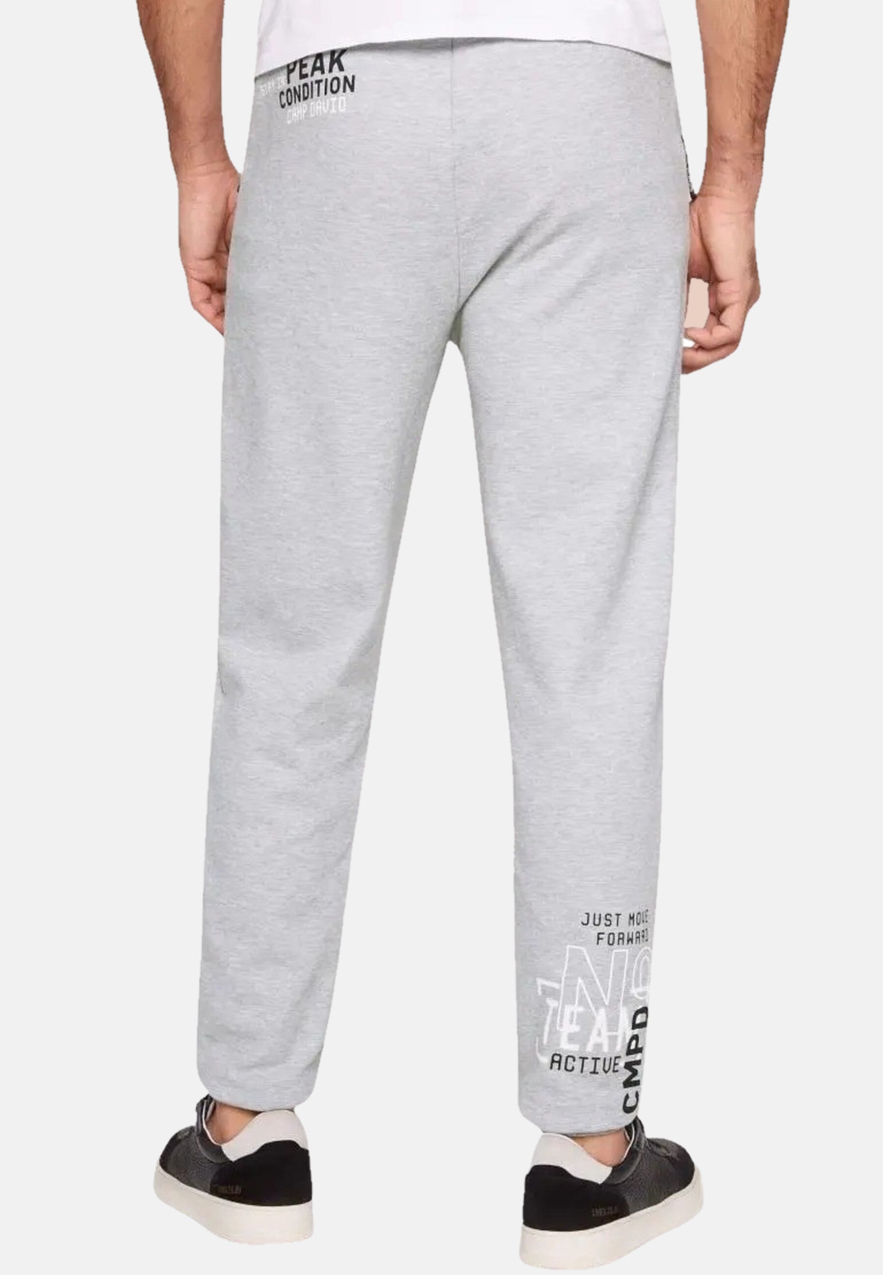 Camp David Jogginghose mit Rubber Prints und Elastikbund mit Tunnelzugband in Regular Fit