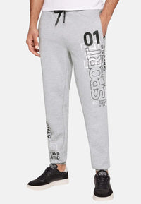 Camp David Jogginghose mit Rubber Prints und Elastikbund mit Tunnelzugband in Regular Fit
