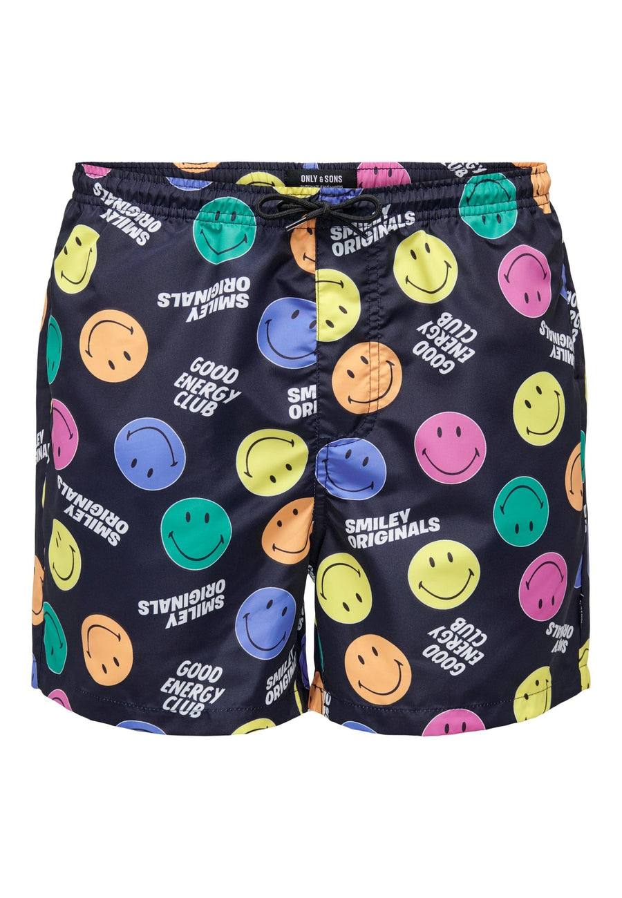 Only & Sons Bade-Shorts mit elastischem Bund und Tunnelzug