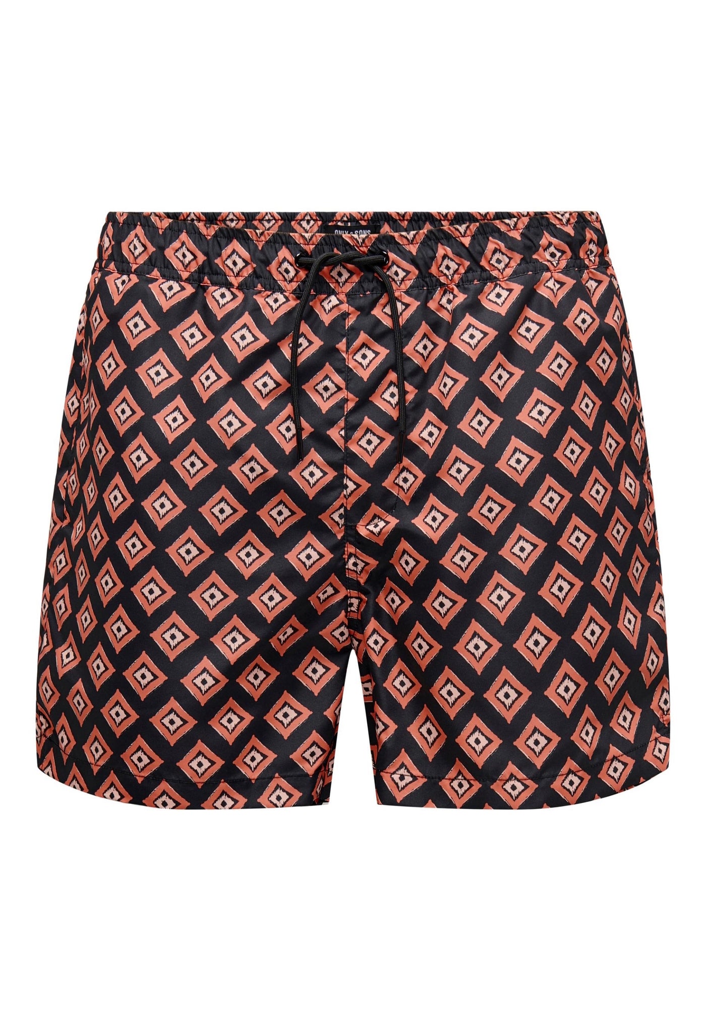 Only & Sons TED Bade-Shorts mit elastischem Bund, Tunnelzug und Gesäßtasche
