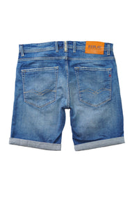 Replay Tapered Fit Jeansshorts mit Button-Fly-Verschluss im 5-Pocket-Style
