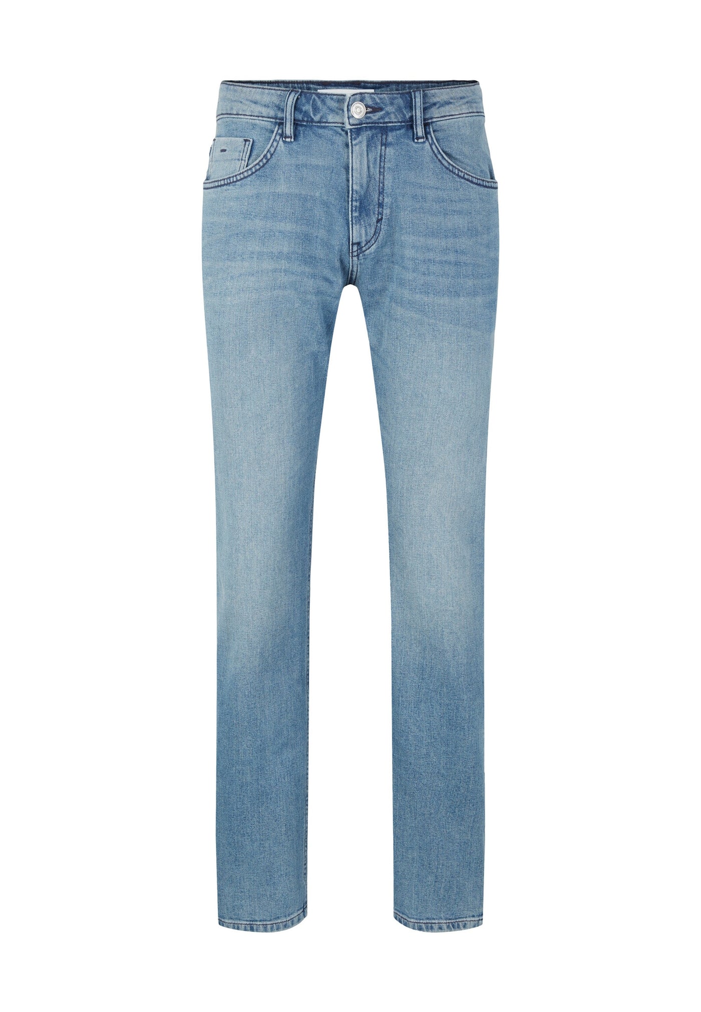 Tom Tailor MARVIN Straight Jeans im 5-Pocket-Style mit Reißverschluss und Knopf