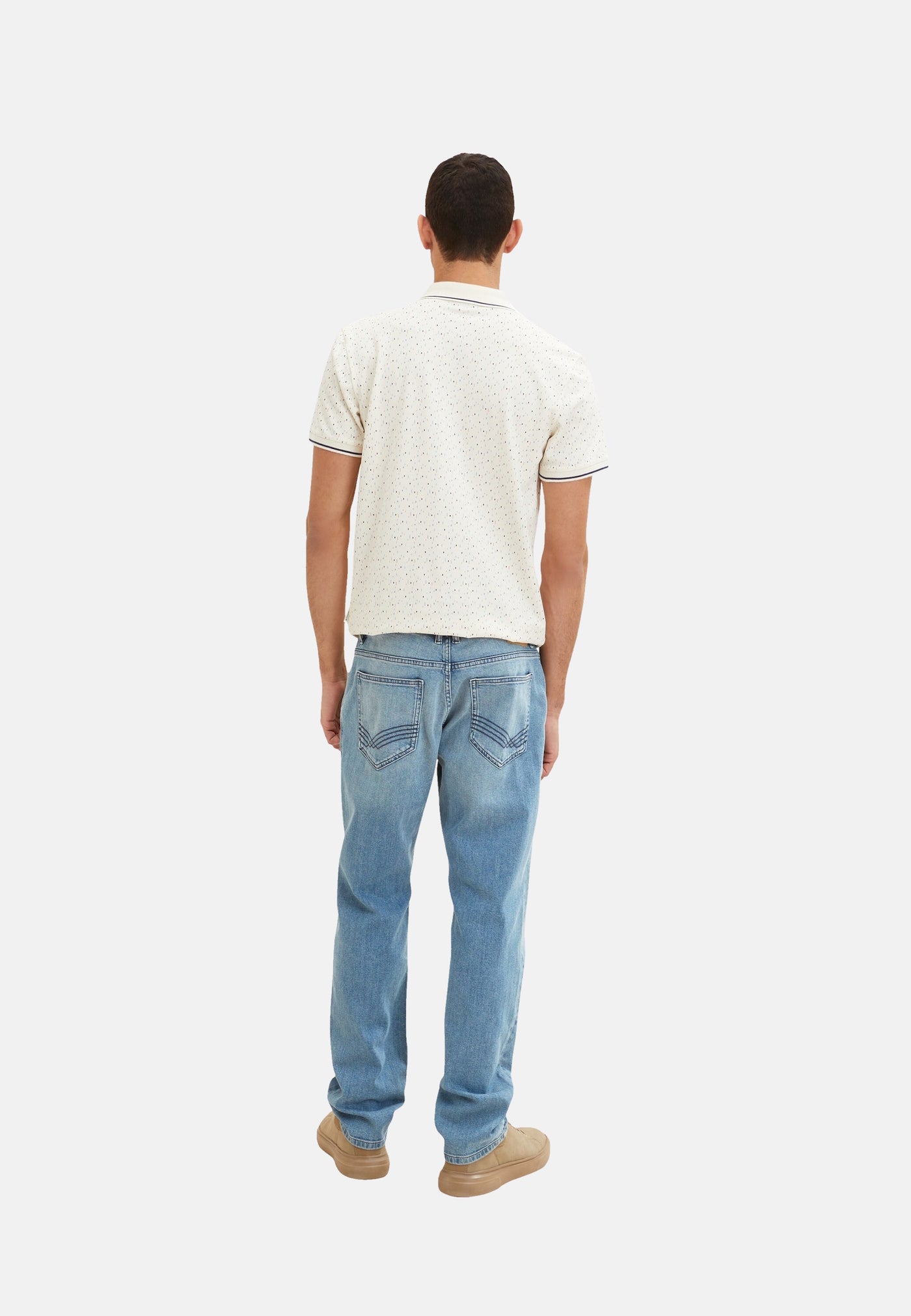 Tom Tailor MARVIN Straight Jeans im 5-Pocket-Style mit Reißverschluss und Knopf