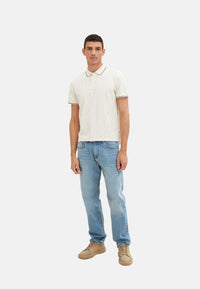 Tom Tailor MARVIN Straight Jeans im 5-Pocket-Style mit Reißverschluss und Knopf