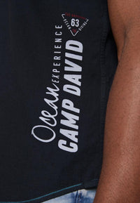 Camp David Kurzarm Freizeithemd mit Brusttasche und Label-Artworks in Regular Fit