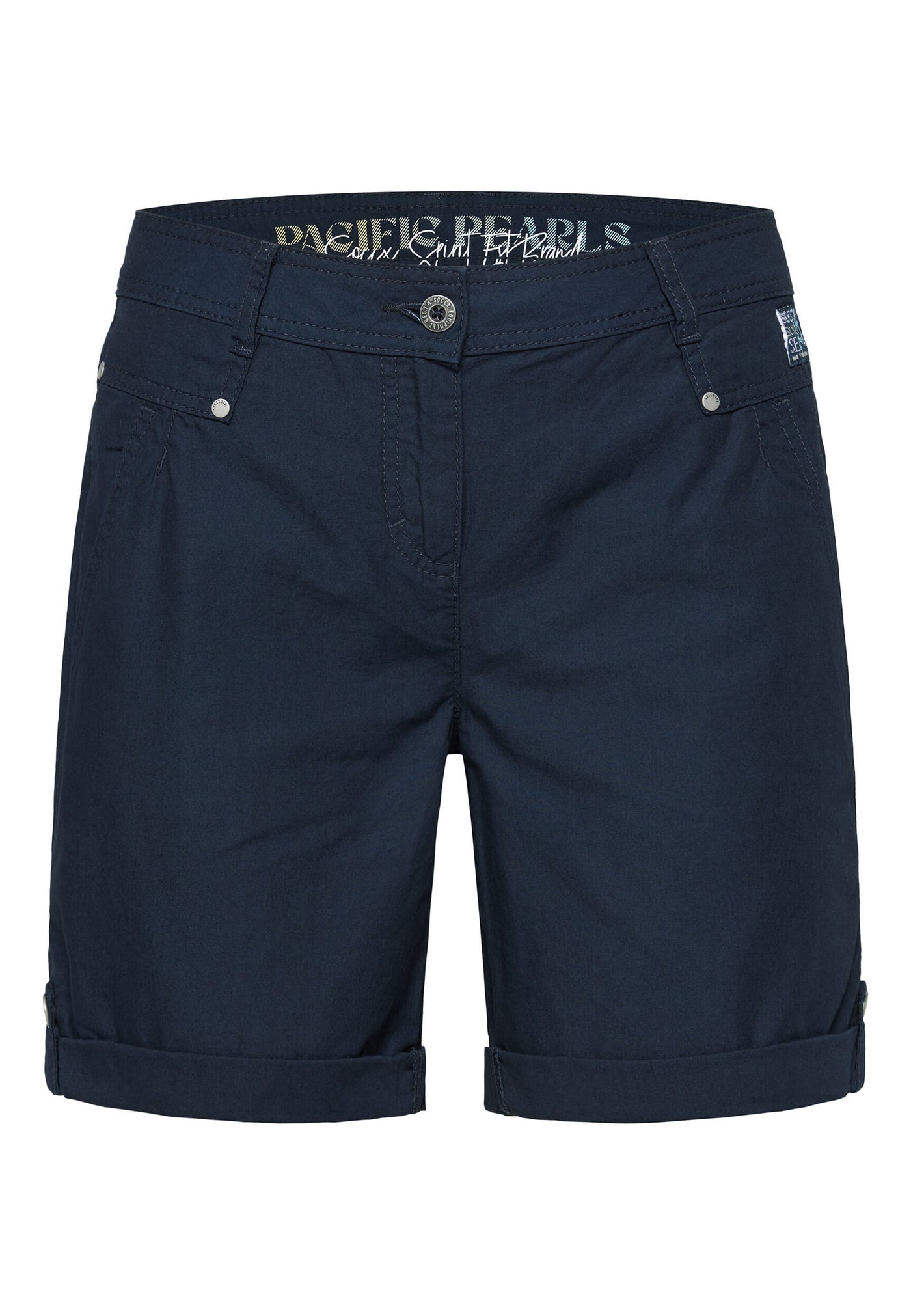Soccx Bermuda-Shorts mit Turn-Up-Saum und seitlichen Einschubtaschen mit Krempelsaum