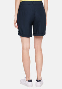 Soccx Bermuda-Shorts mit Turn-Up-Saum und seitlichen Einschubtaschen mit Krempelsaum
