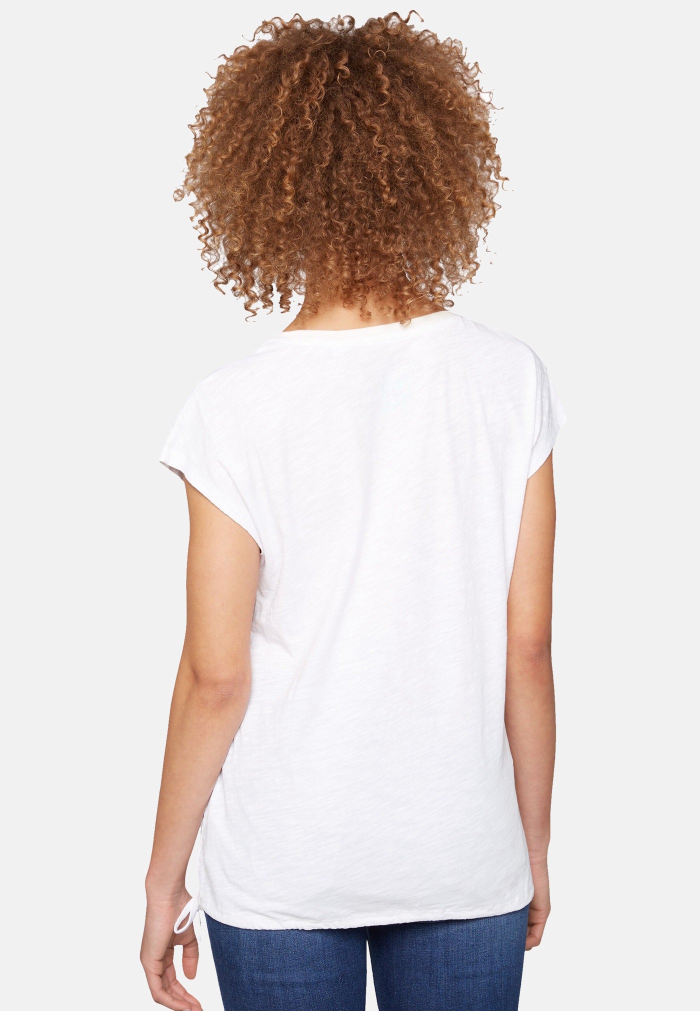 Soccx Ärmelloses Rundhals-Shirt mit Tunnelzugsaum und Armausschnitt mit offener Saumkante