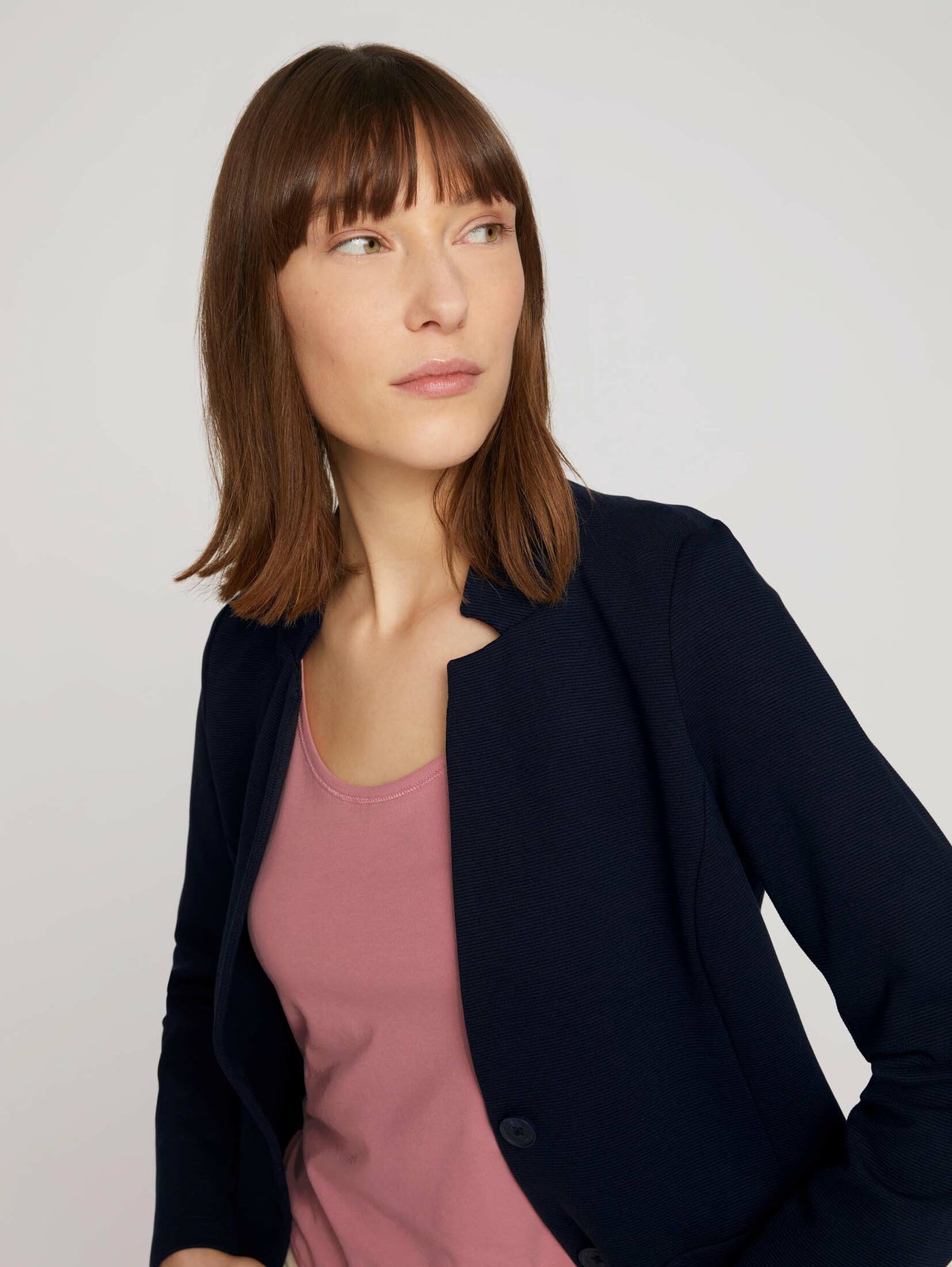 Tom Tailor Strukturierter Ottoman Blazer Slim Fit