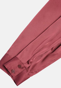 Guess Langärmliges Hemdkleid Alya mit durchgehender Knopfleiste in glänzender Optik