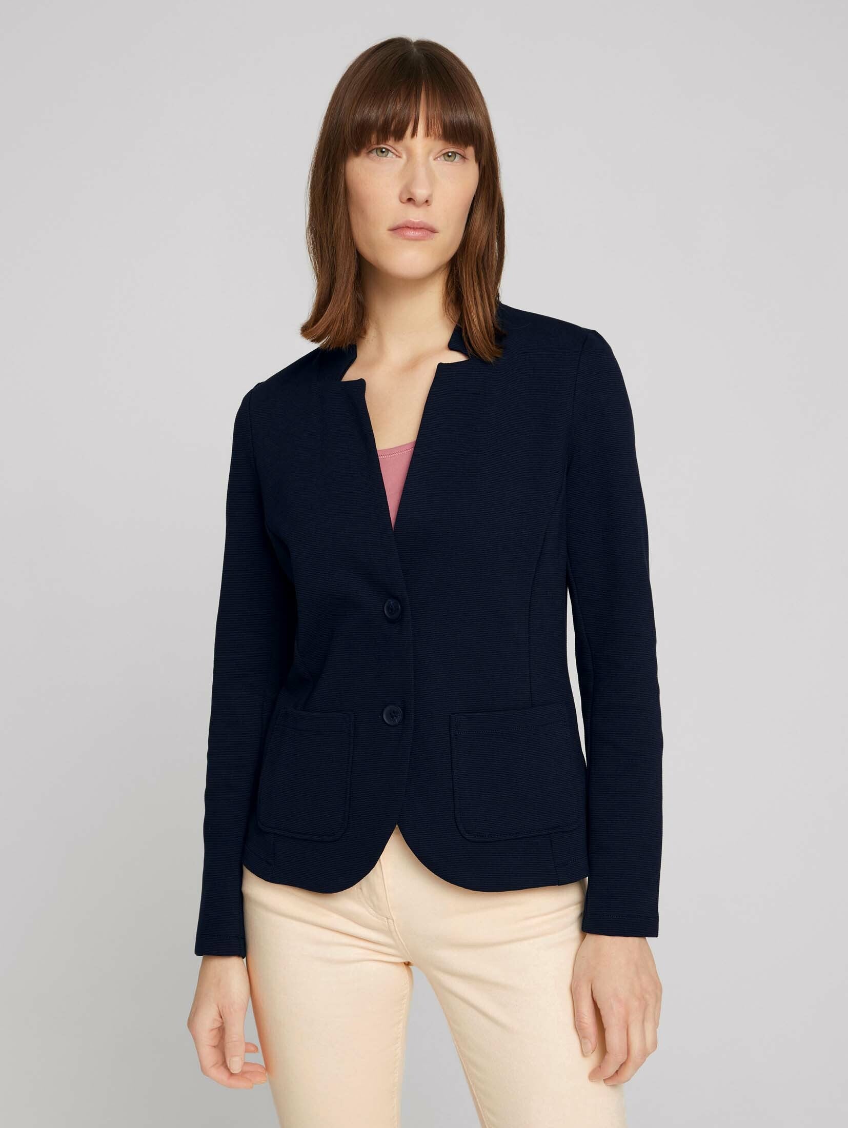 Tom Tailor Strukturierter Ottoman Blazer Slim Fit