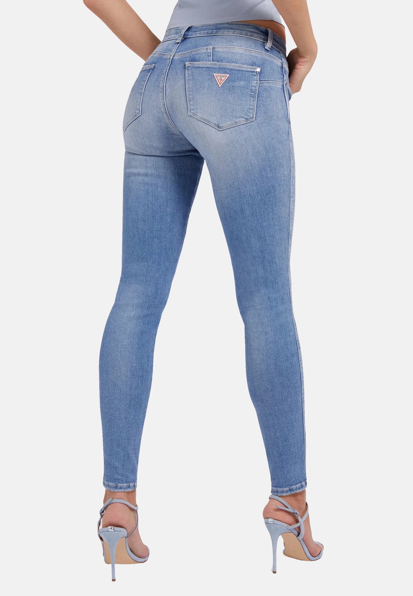 Guess Skinny-Fit-Jeans CURVE X mit Label-Patch im 5-Pocket Style