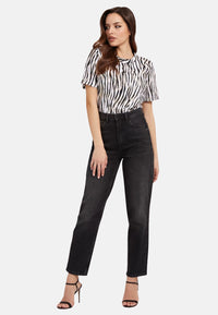 Guess Bequeme MOM JEANS mit Label-Patch im 5-Pocket Style