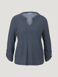 Tom Tailor hemdartiges Shirt Regular Fit Henleyausschnitt